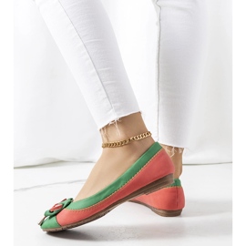 Eske zöld balerinák masnival 1