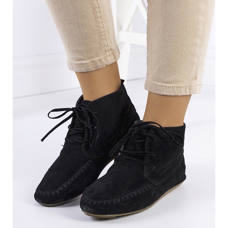 Fekete Lalo öko-velúr csizma 1