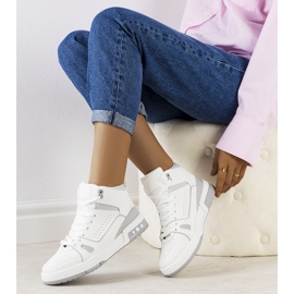 Szürke tornacipő a bokához Megatheo 1