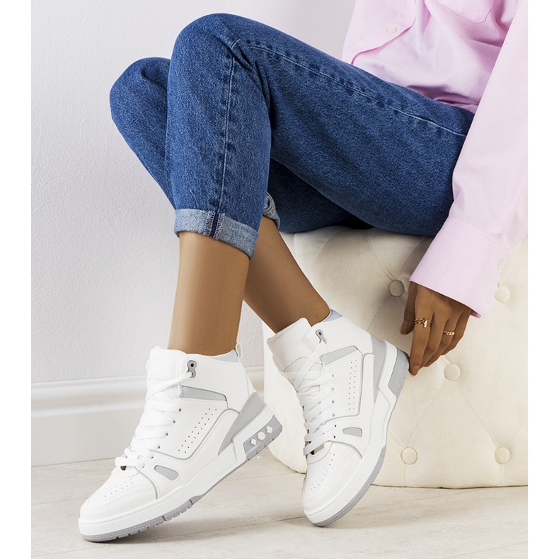 Szürke tornacipő a bokához Megatheo 1