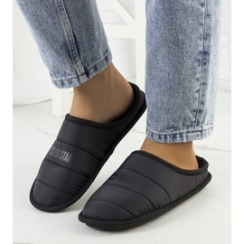 Big Star Fekete női szigetelt papucs KK274602 1