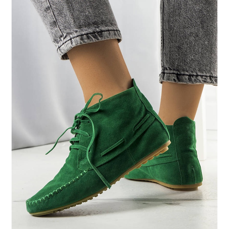 BM Zöld Lalo öko-velúr csizma 1