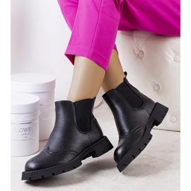 BM Fekete Chelsea csizma masszív Lucero talpon 1