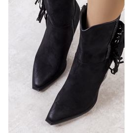 PA1 Fekete rojtos cowboy csizma Cerda 1