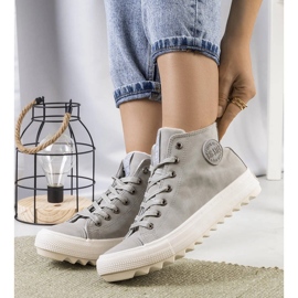 Szürke szigetelt tornacipő Big Star EE274114 1