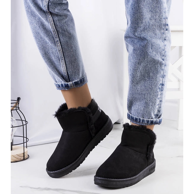 Big Star Fekete hócsizma szőrmével KK274622 1 Big Star Fekete hócsizma szőrmével KK274622 1