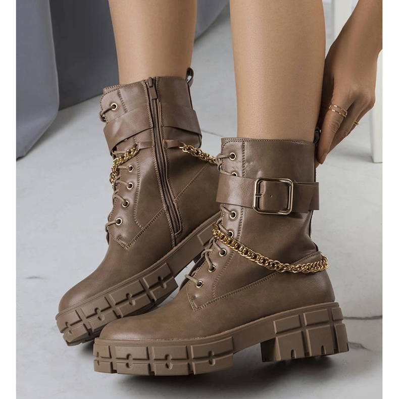 Cerrelli bézs színű hőszigetelt csizma 1