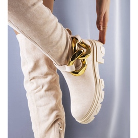 A márka bézs színű magas csizmái Rero 1