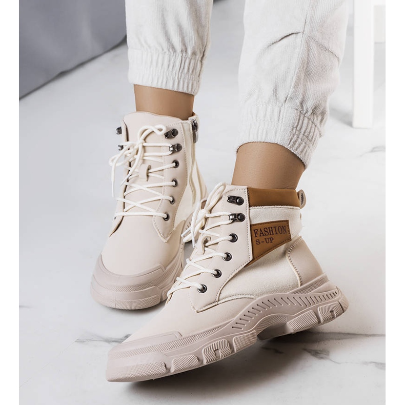 BM Fordla bézs színű hőszigetelt csizma 1