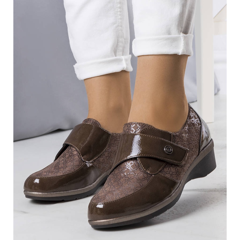 BM Drancy barna brogues khaki 1