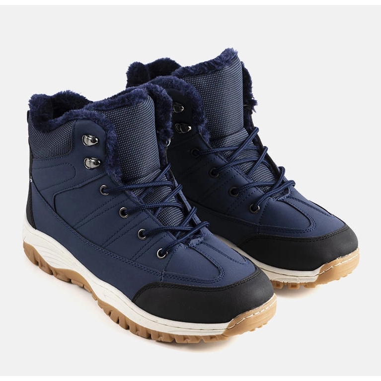 Violette sötétkék szigetelt csizma 1