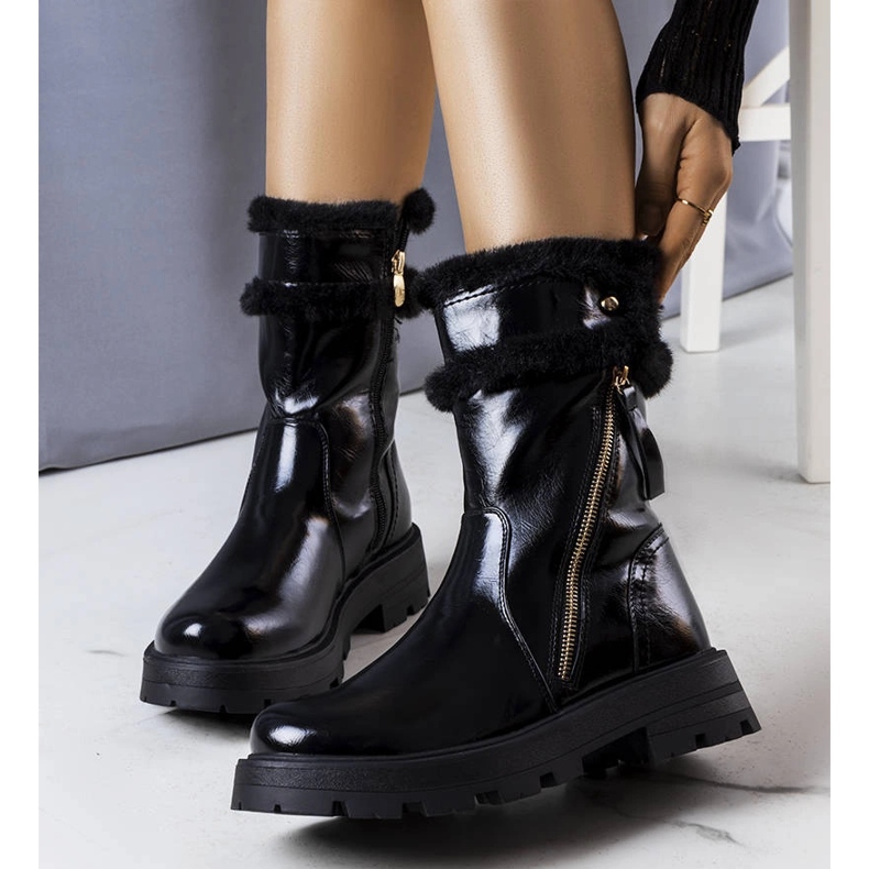 Fekete szigetelt csizma a Lensiltől 1