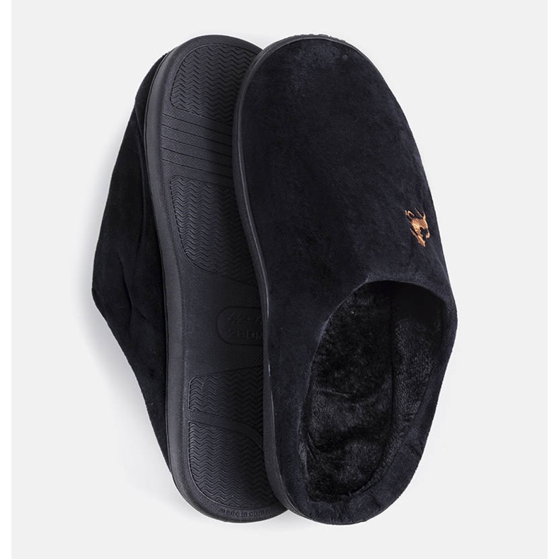 Presse fekete férfi papucs 1