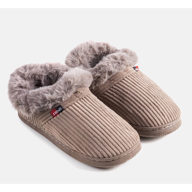 Ruest férfi barna magas papucs 1