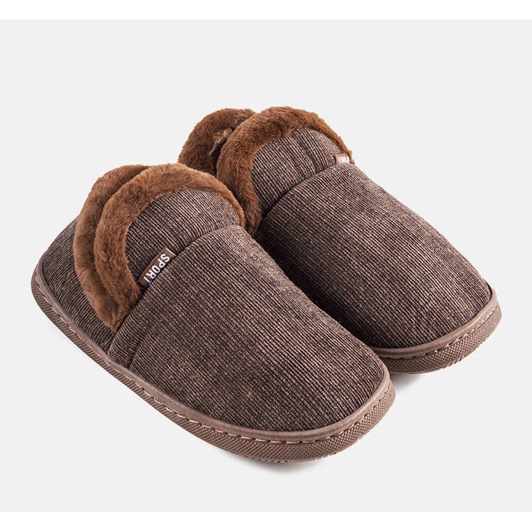 Férfi barna Voltar magas papucs 1