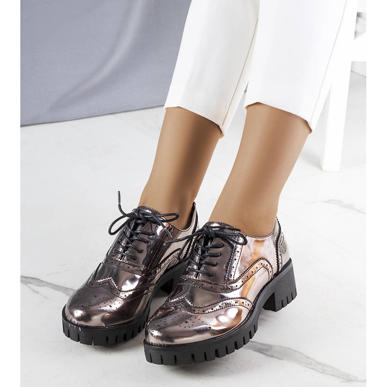 Myra fémes fekete cipő 1