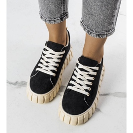 BM Pamela fekete platform tornacipő 1