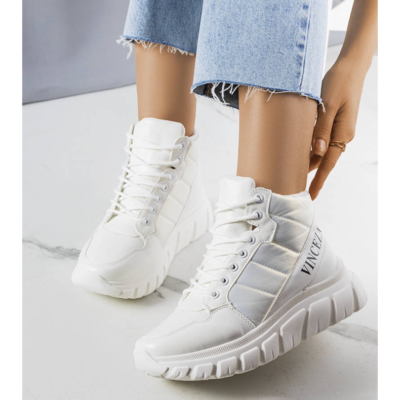 PA1 Luz fehér hőszigetelt hócsizma 1