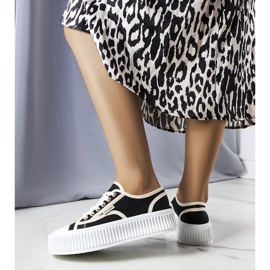 PA1 Fekete platform tornacipő a Connie cégtől 1