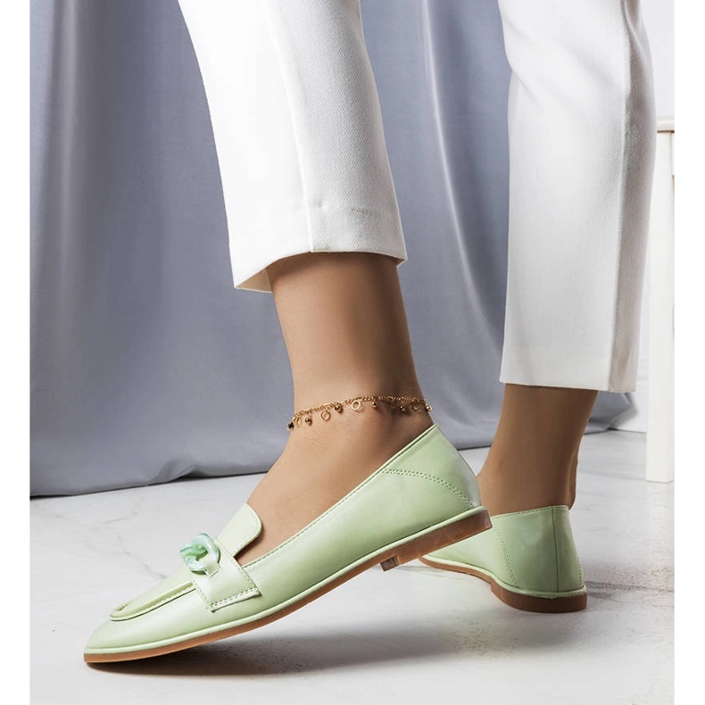 Bobbie lánccal díszített, zöld naplopók 1