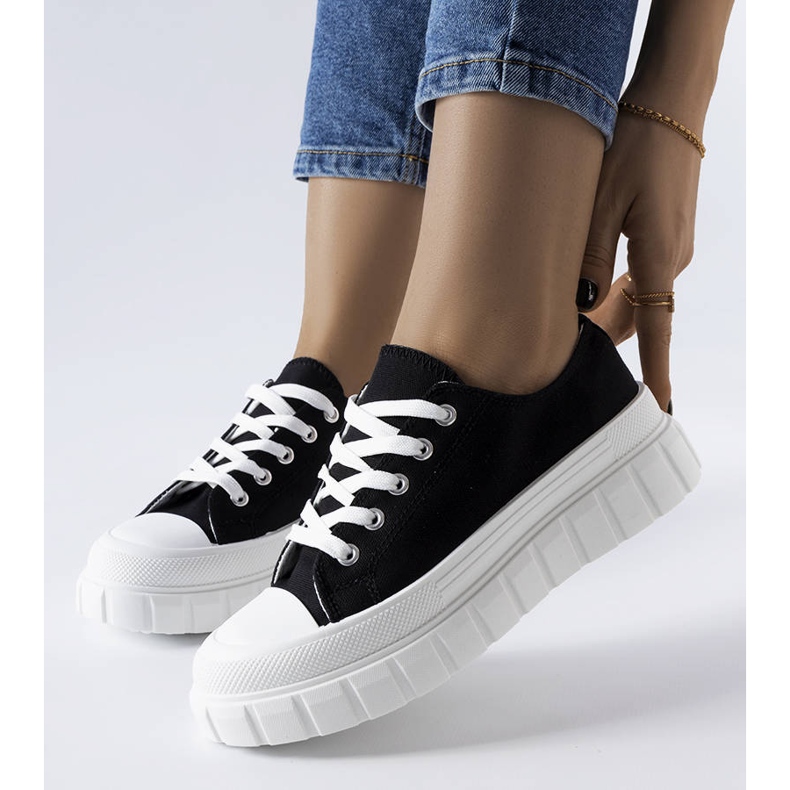 Bellemare fekete platform tornacipő 1