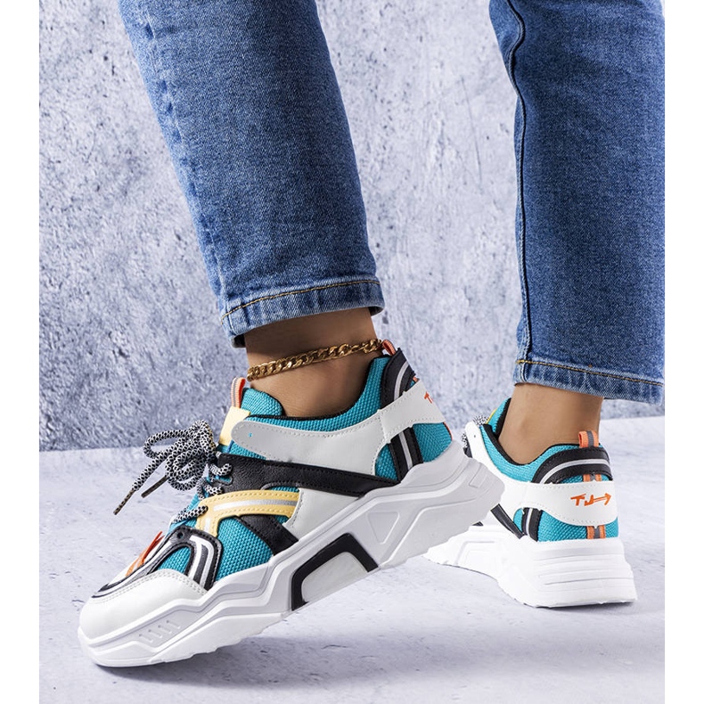 Delois női kék tornacipő fehér 1