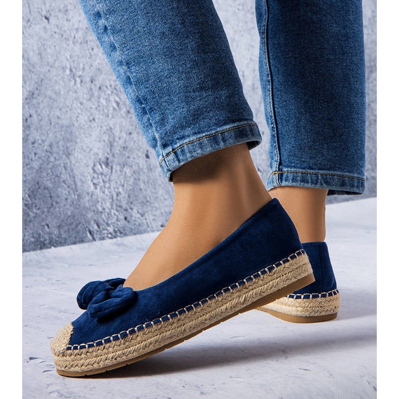 Navy espadrillák íjjal a Dorothée-től kék 1