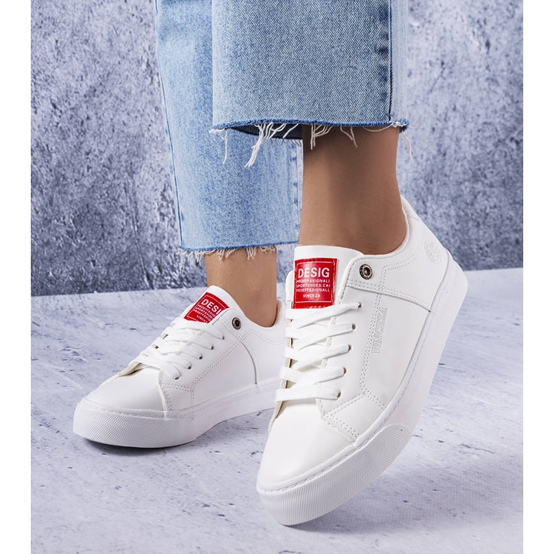 Vinceza Vincez fehér klasszikus tornacipő 1