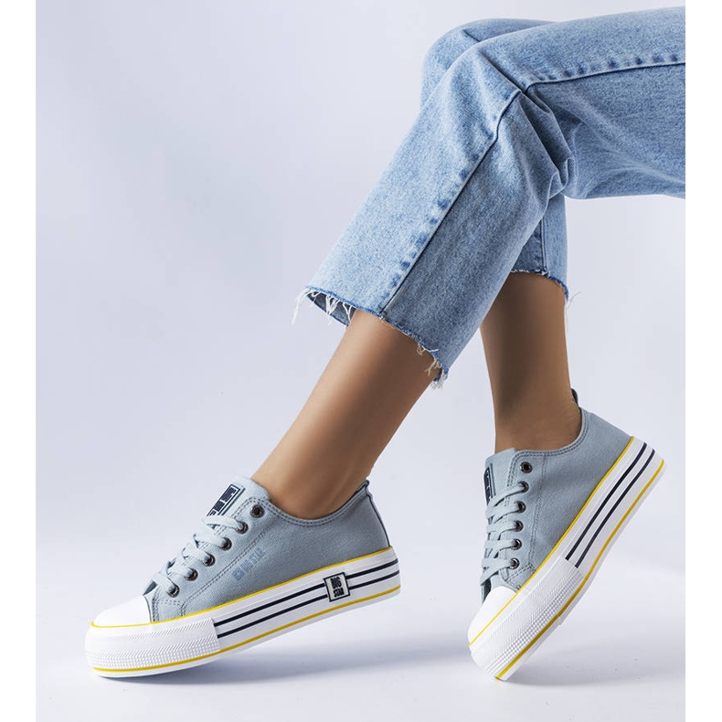 Kék platform tornacipő a Big Star LL274183-tól 1