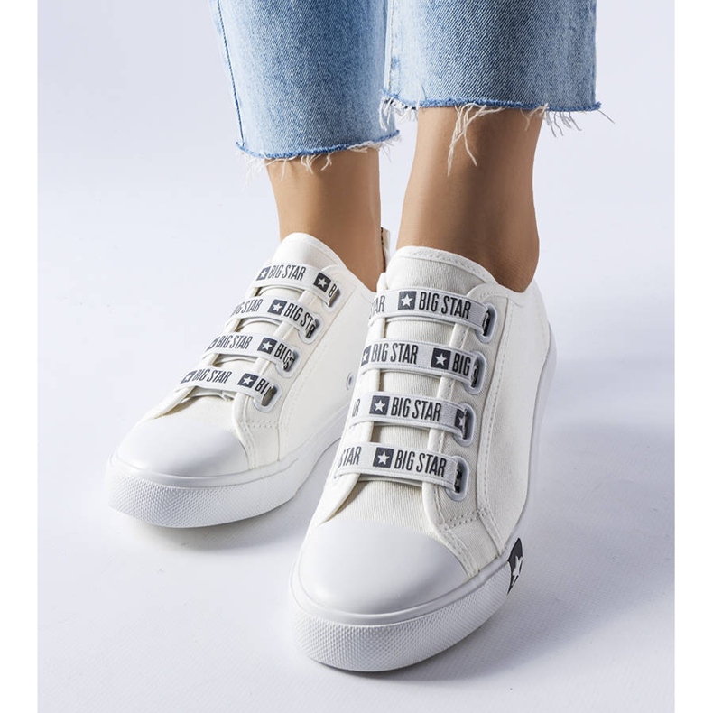 Big Star HH274094 fehér felbújós tornacipő 1