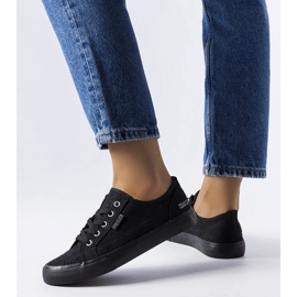 Big Star fekete csipke tornacipő JJ247064 1