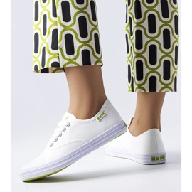 Big Star JJ274260 fehér szövet tornacipő 1