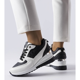 BM Fekete-fehér ékszeres tornacipő a Gaetane-tól 1