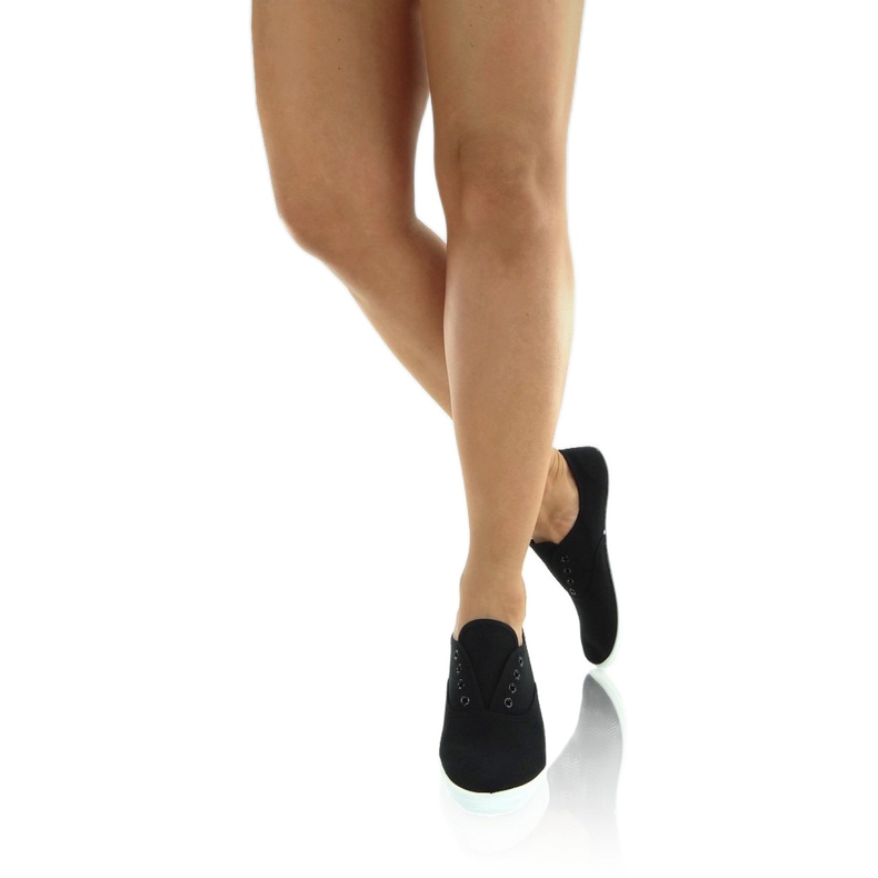 Vászon oxford tornacipő BS504 Fekete 1