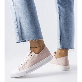 Bézs áttört tornacipő Big Star LL274015 1