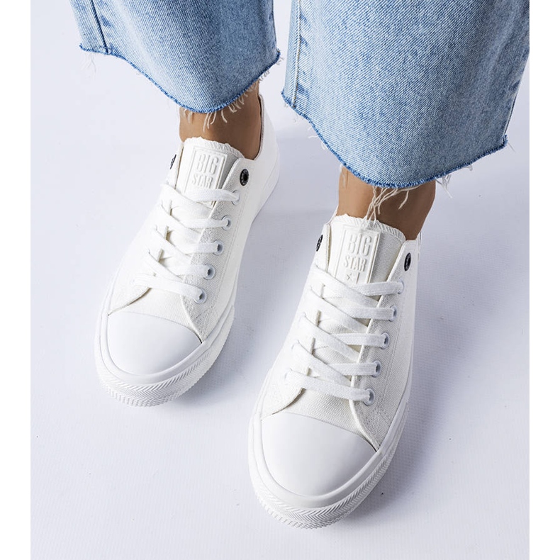 Big Star KK274008 fehér szövet tornacipő 1