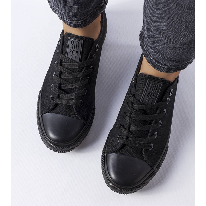 Big Star KK274009 fekete szövet tornacipő 1