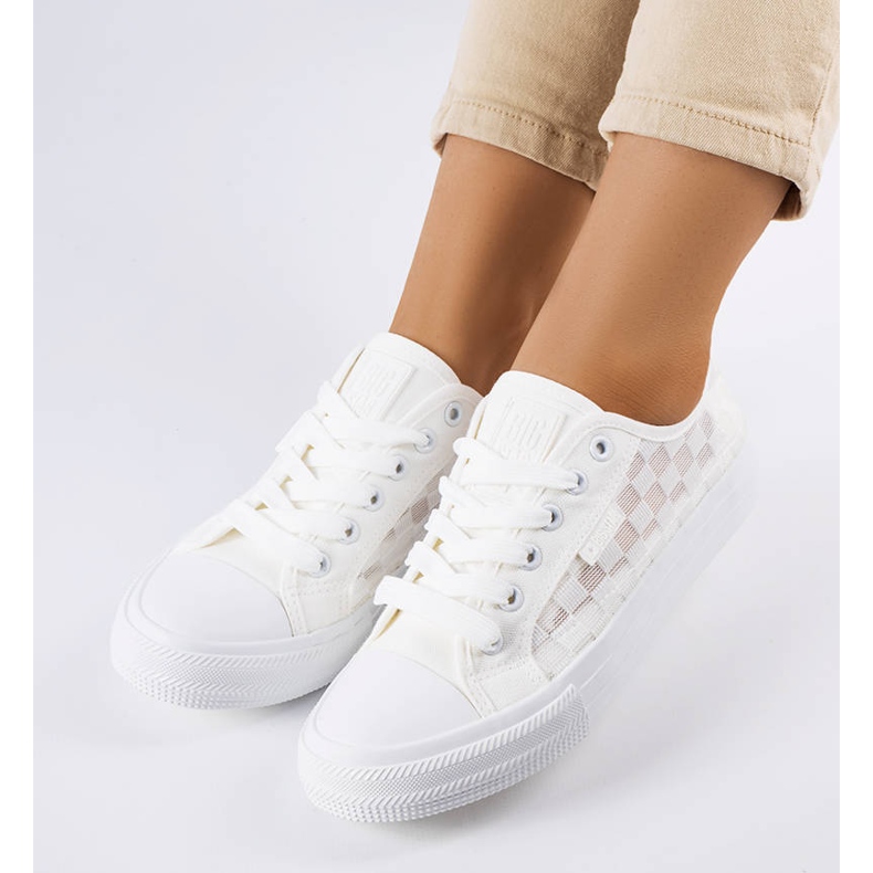 Big Star LL274071 fehér hálós tornacipő 1