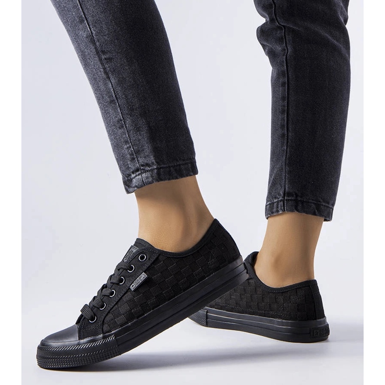 Big Star LL274072 fekete hálós tornacipő 1