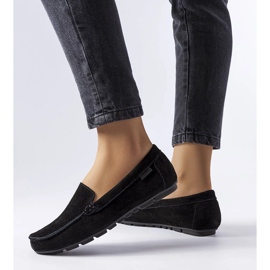 Big Star fekete bőrcipők JJ274654 1