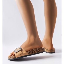 Millicent cirkóniákkal díszített barna diák 1