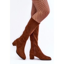 Sergio Leone Klasszikus Harpen barna velúr csizma 1