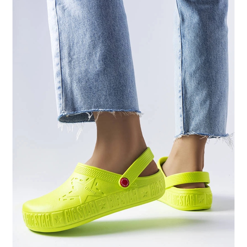 Big Star II275006 zöld papucs 1