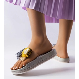 Szürke flip-flop átlátszó felsőrésszel a Hétutól 1