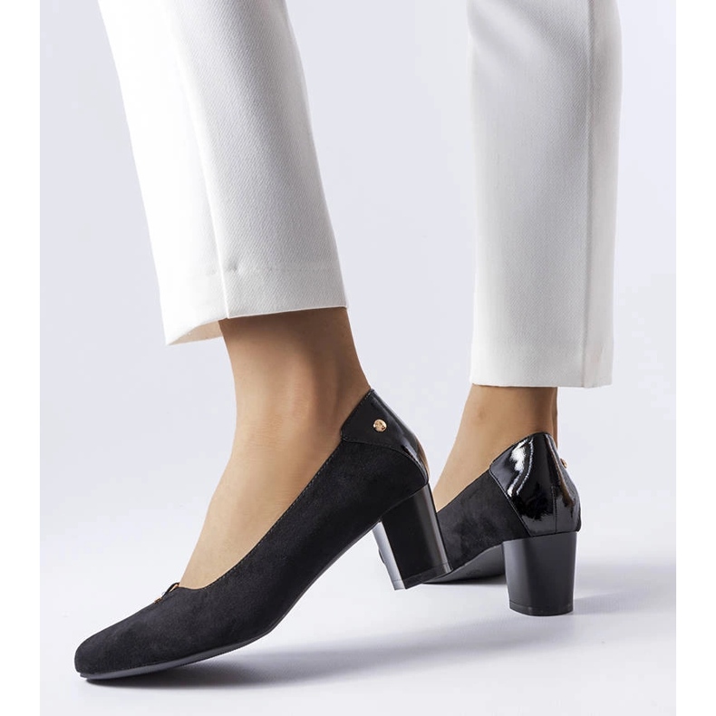 Vinceza Fekete elegáns pumpák a Vincezától 1