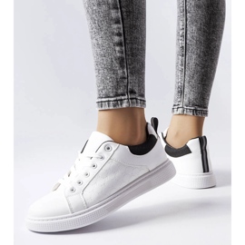 Dreux fekete-fehér tornacipő dombornyomással 1