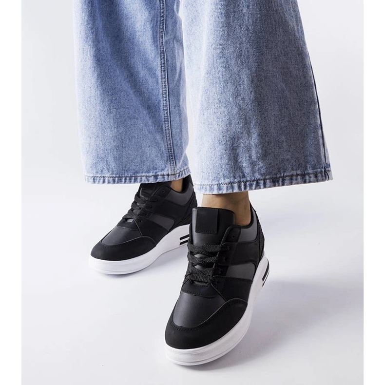 CinqMars fekete wedge tornacipő 1