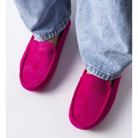 Rózsaszín naplopók bőr talppal a Souplet-től 1