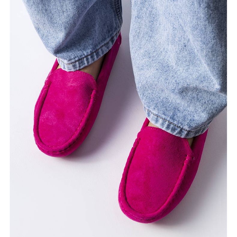 Rózsaszín naplopók bőr talppal a Souplet-től 1