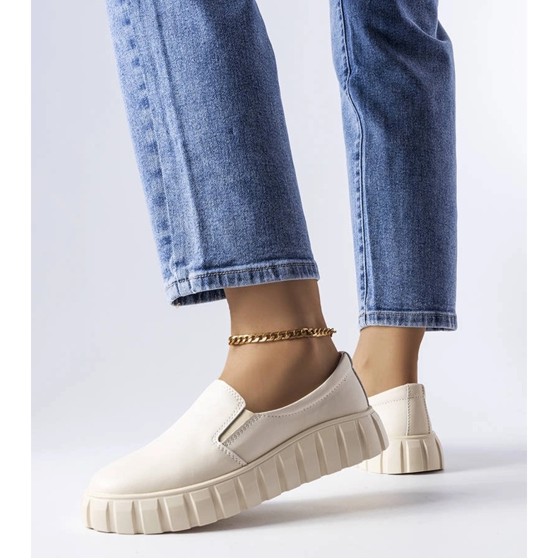 Bézs brogues LS5379 Taupe 1